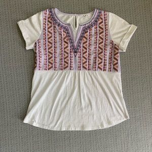 Called to Surf THML Embroidered Blouse